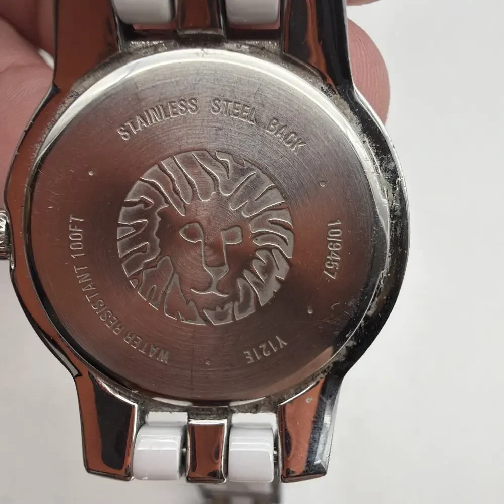 Anne Klein Women’s White Ceramic Silver Tone Watch - Read